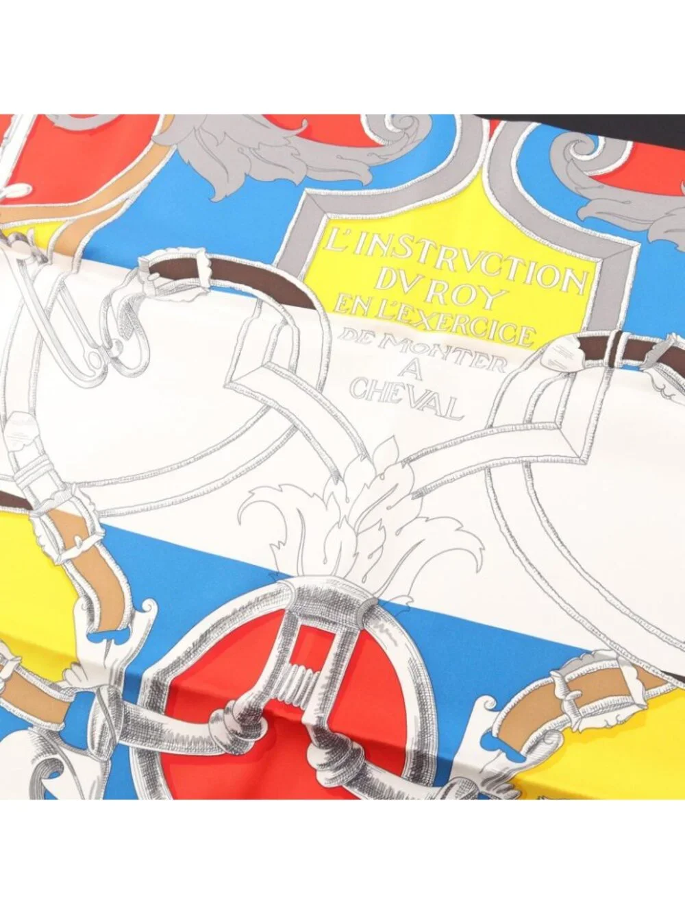Hermes Scarf Carre 90 L'instruction du Roy Silk